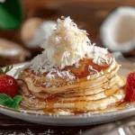 Fluffy Coconut Cream Pancakes