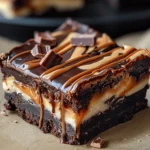 Milky Way Caramel Cheesecake Brownies