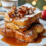 Friendsgiving Cinnamon Swirl Brioche French Toast with Caramel Drizzle