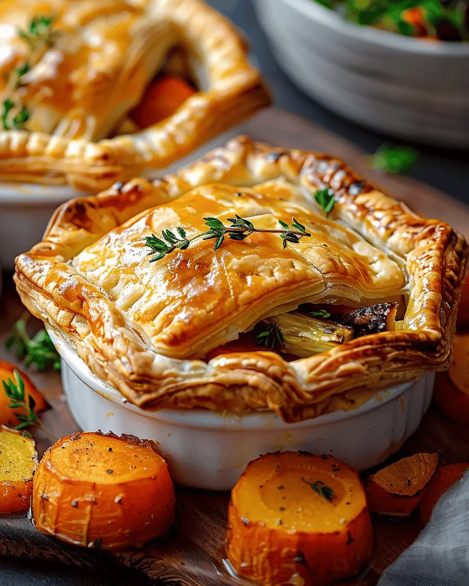 Roasted Autumn Vegetable Pot Pies: A Cozy and Healthy Delight