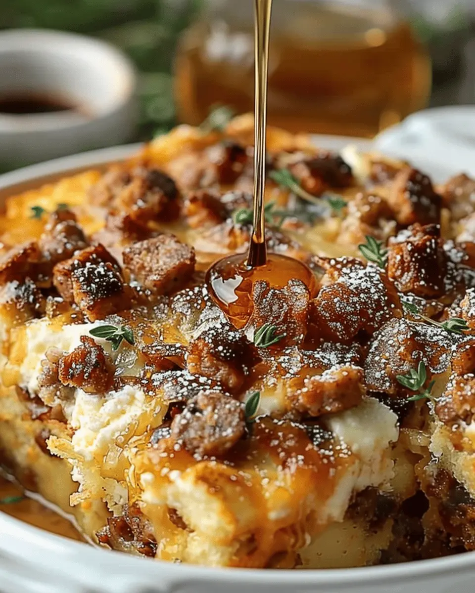 Sweet Maple Sausage Breakfast Casserole: Easy, Family-Friendly Delight