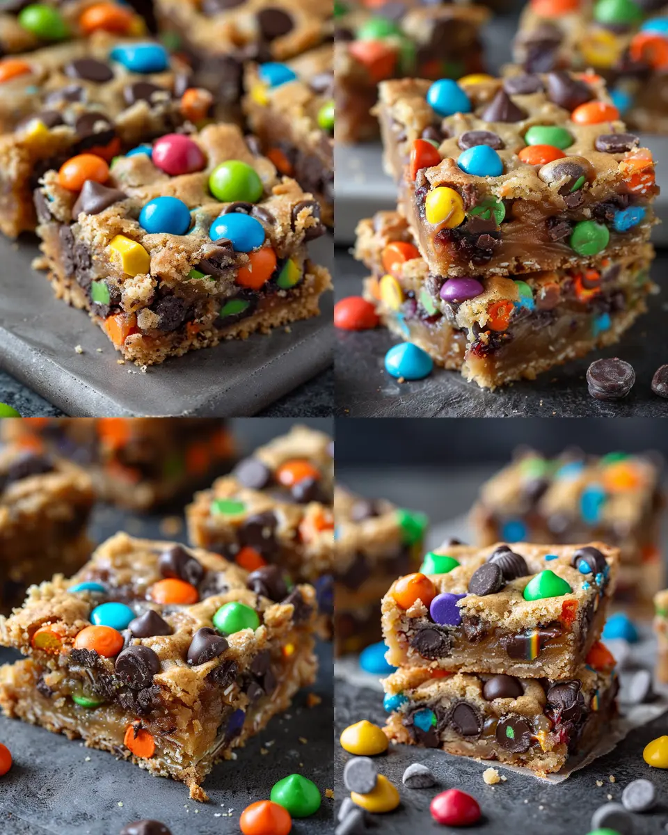 Treats & Desserts Monster Mash Cookie Bars: Indulge in Sweet Fun