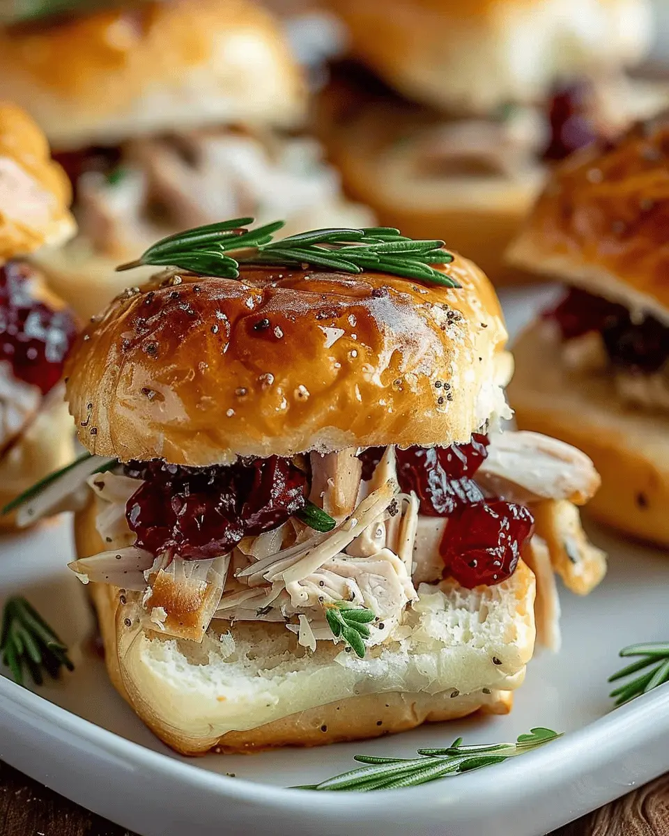 Thanksgiving Leftover Turkey Cranberry Sliders: Easy and Delicious Ideas