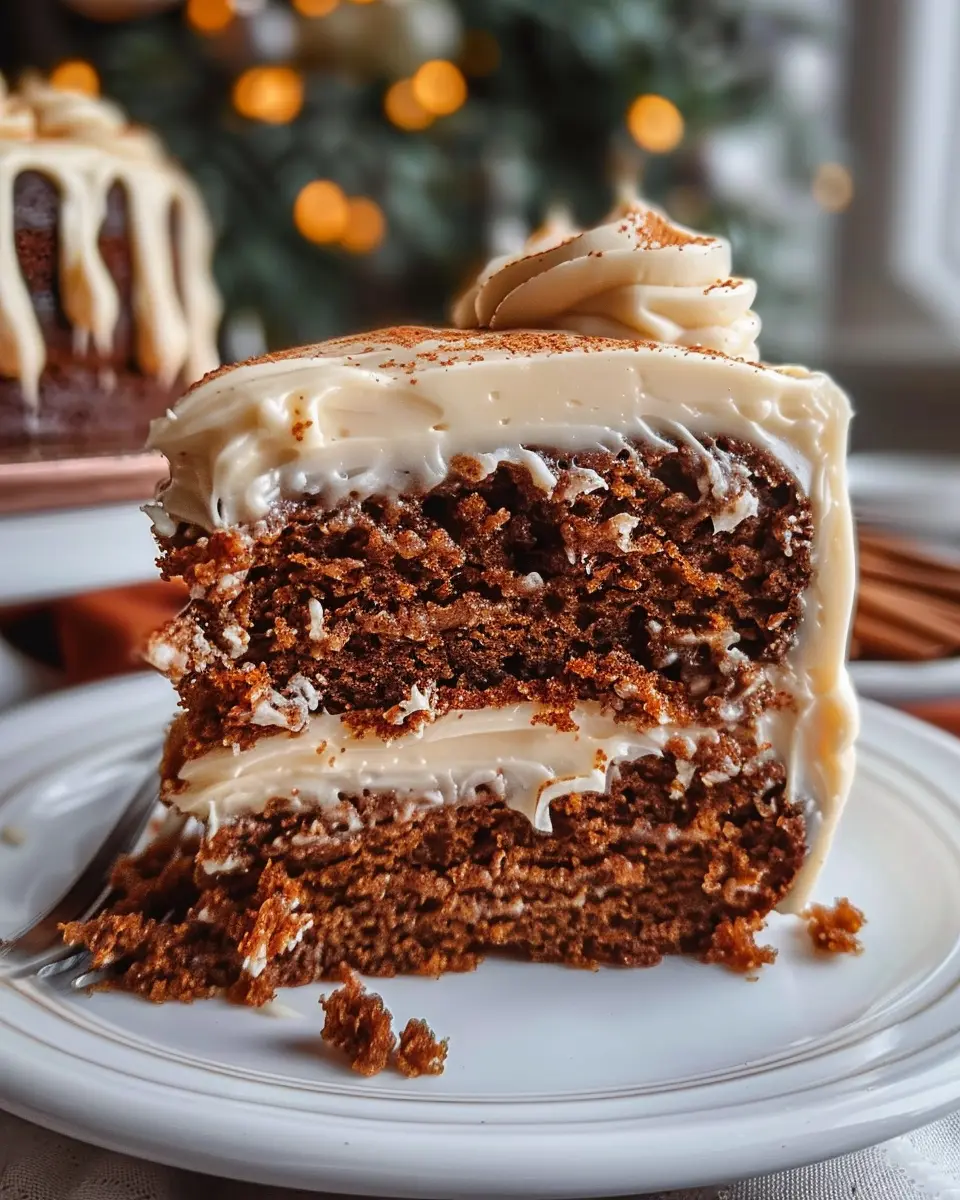 Gingerbread Cake Cinnamon Molasses Frosting: A Cozy Delight
