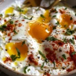 Turkish Eggs with Creamy Yogurt & Butter Sauce