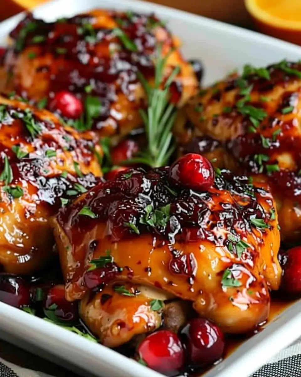 Cranberry Orange Glazed Chicken: Easy and Delicious Weeknight Meal