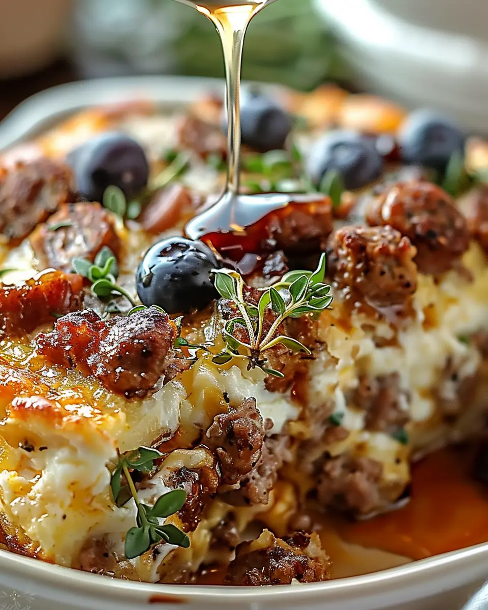 Indulgent Sweet Maple Sausage Breakfast Casserole Your Family Will Adore