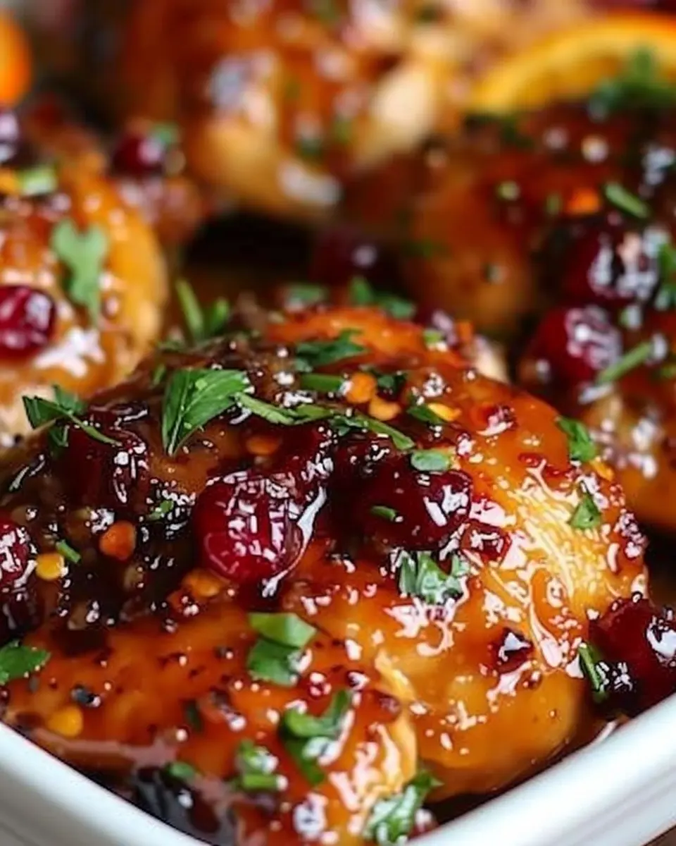 Cranberry Orange Glazed Chicken: Juicy Flavor for Family Dinners