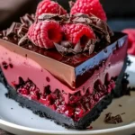 Indulge in Decadent Dark Chocolate Raspberry Cheesecake Bliss