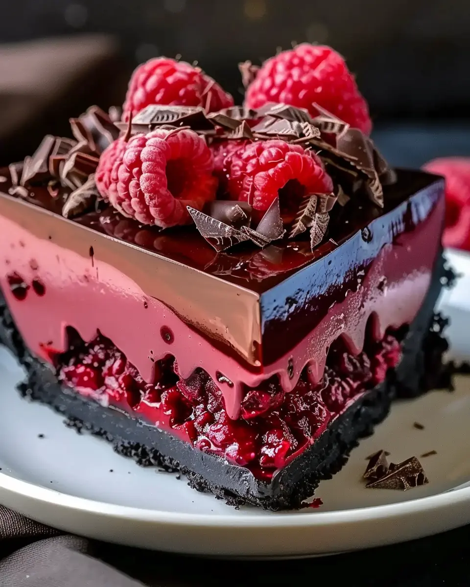 Indulge in Decadent Dark Chocolate Raspberry Cheesecake Bliss at Home