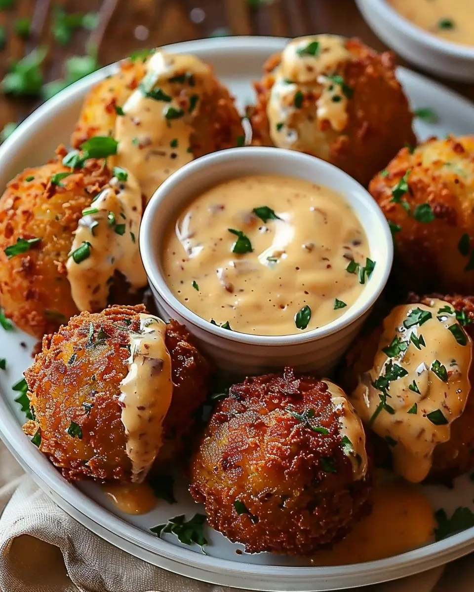 Reuben Balls with Spicy Thousand Island Dipping Sauce Delight