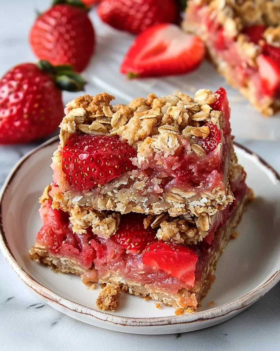 Healthy Strawberry Oatmeal Bars: Easy Recipe for Guilt-Free Snacking