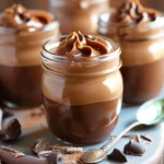 Dulce De Leche and Chocolate Mousse Jars Create Pinterest Pin