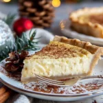 Christmas Eve Cinnamon-Vanilla Custard Pie