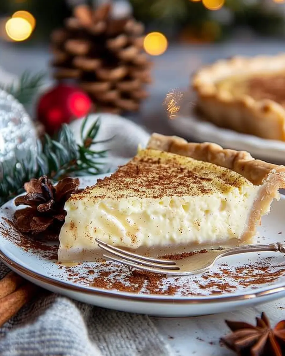 Christmas Eve dessert: Indulgent Cinnamon-Vanilla Custard Pie