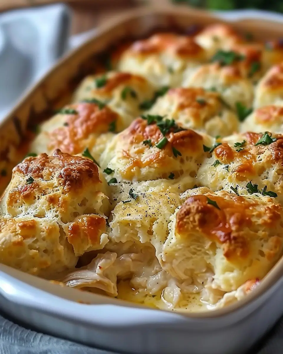 Chicken Bubble Biscuit Bake Casserole for Cozy Family Nights