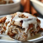 High-Protein Cinnamon Roll Baked Oatmeal