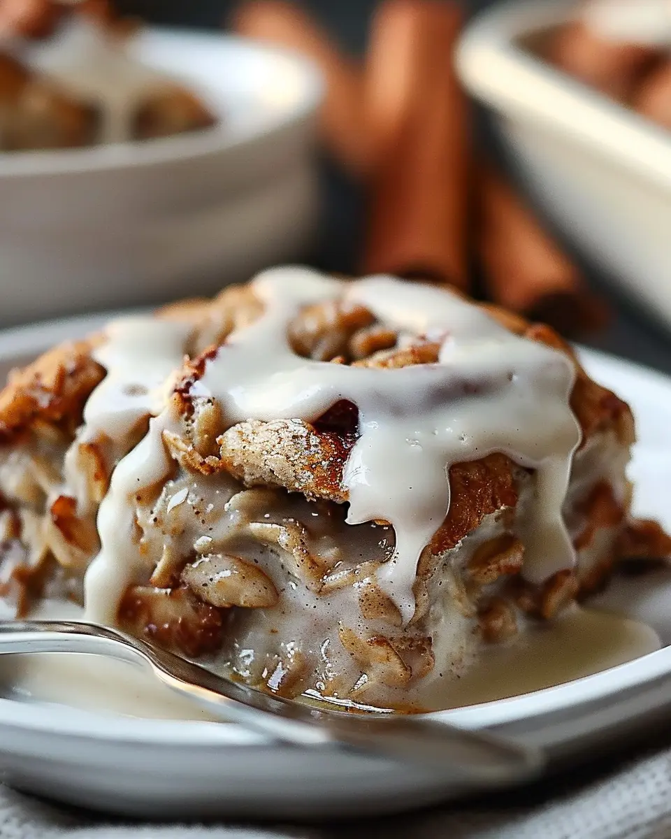 High-Protein Cinnamon Roll Baked Oatmeal: The Best Healthy Breakfast