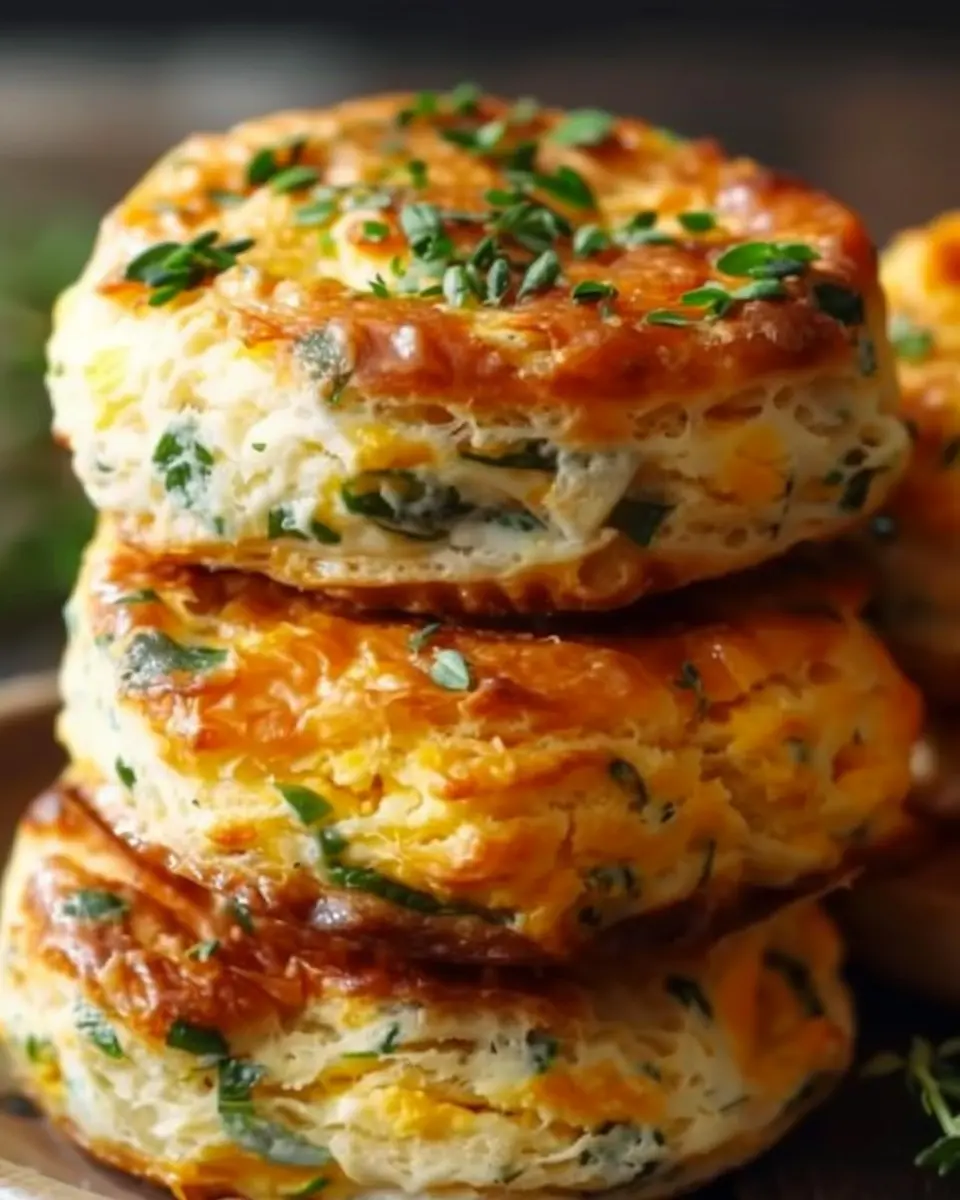 Savory Protein Egg Biscuits with Turkey Bacon and Chicken Ham