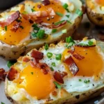 Twice Baked Loaded Breakfast Potatoes