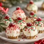 No-Bake Christmas Cheesecake Bites