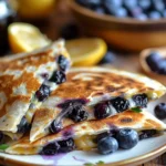 Sweet Blueberry Breakfast Quesadillas