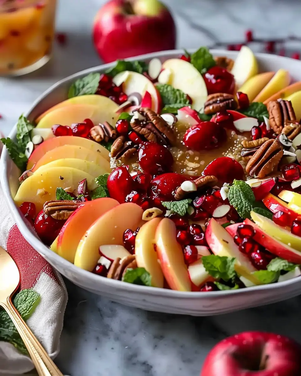 Sweet Christmas Apple Salad: A Deliciously Festive Twist