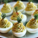 Christmas Tree Deviled Eggs