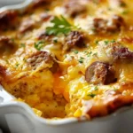 Irresistible Sausage Egg and Cheese Casserole Recipe
