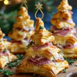 HAM & CHEESE PUFF PASTRY CHRISTMAS TREES