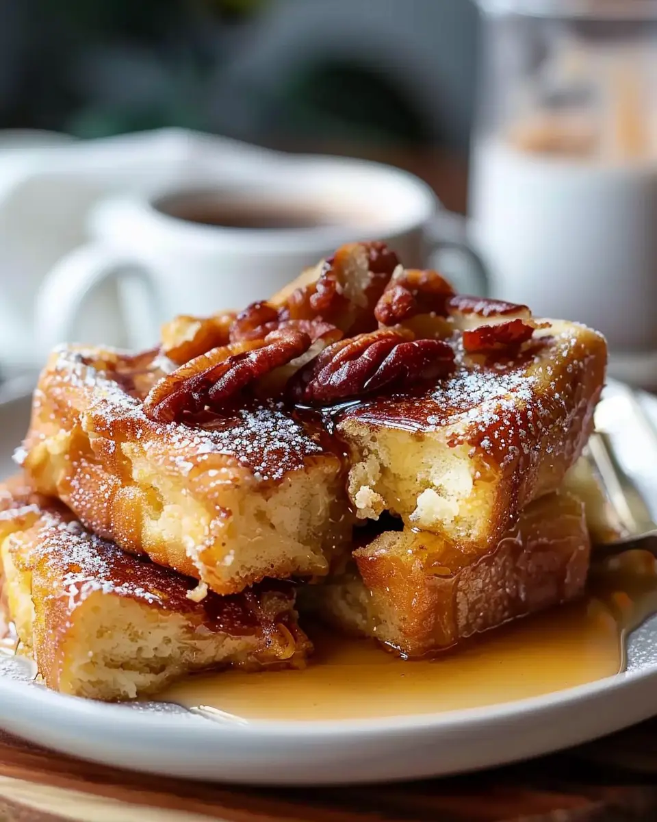 Irresistible French Toast Casserole for Cozy Mornings with Turkey Bacon