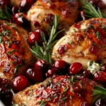 Honey Cranberry Chicken Bake with Ricotta Cheese