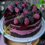 Blackberry Velvet Gothic Cake