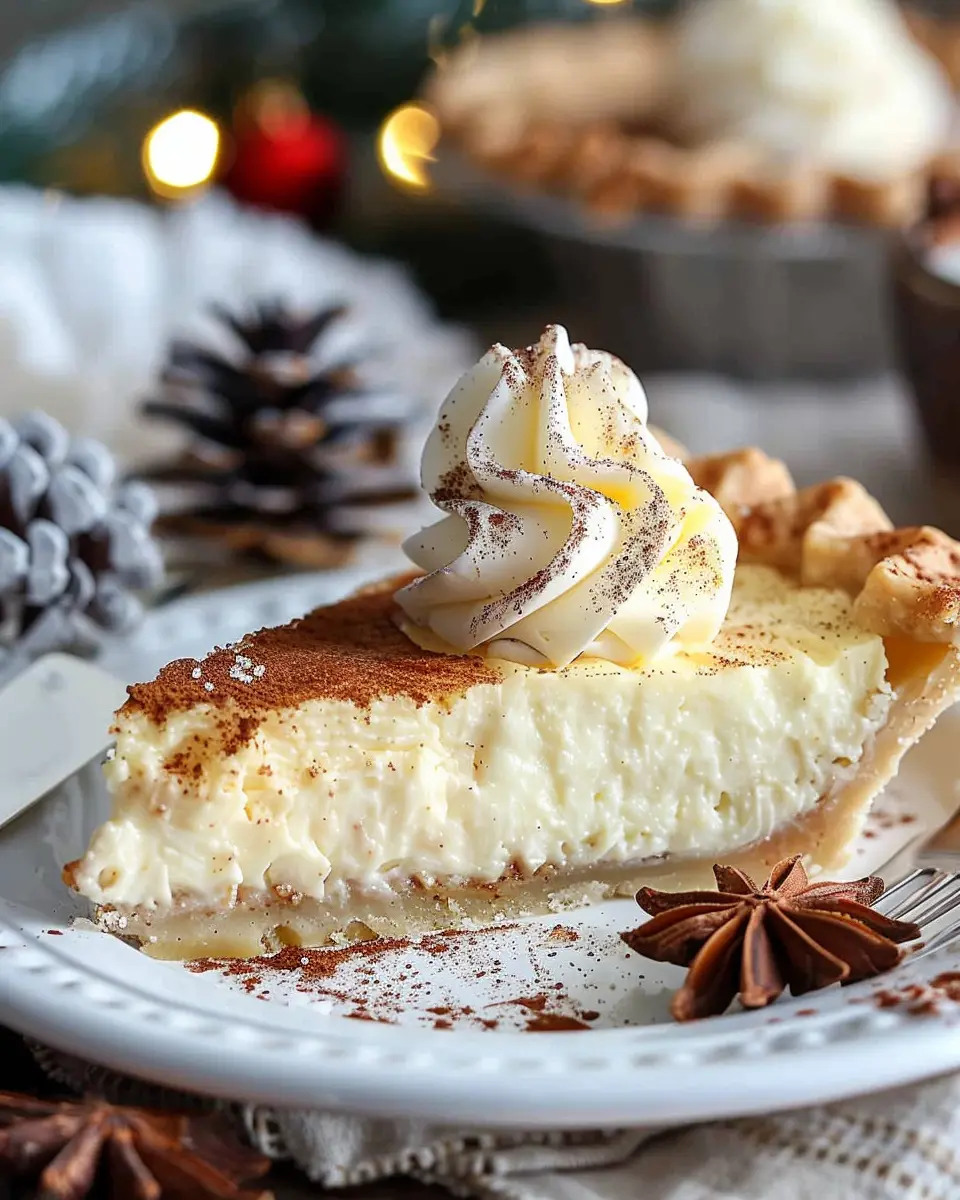 Christmas Eve Cinnamon-Vanilla Custard Pie: Indulgent Delight for Your Table