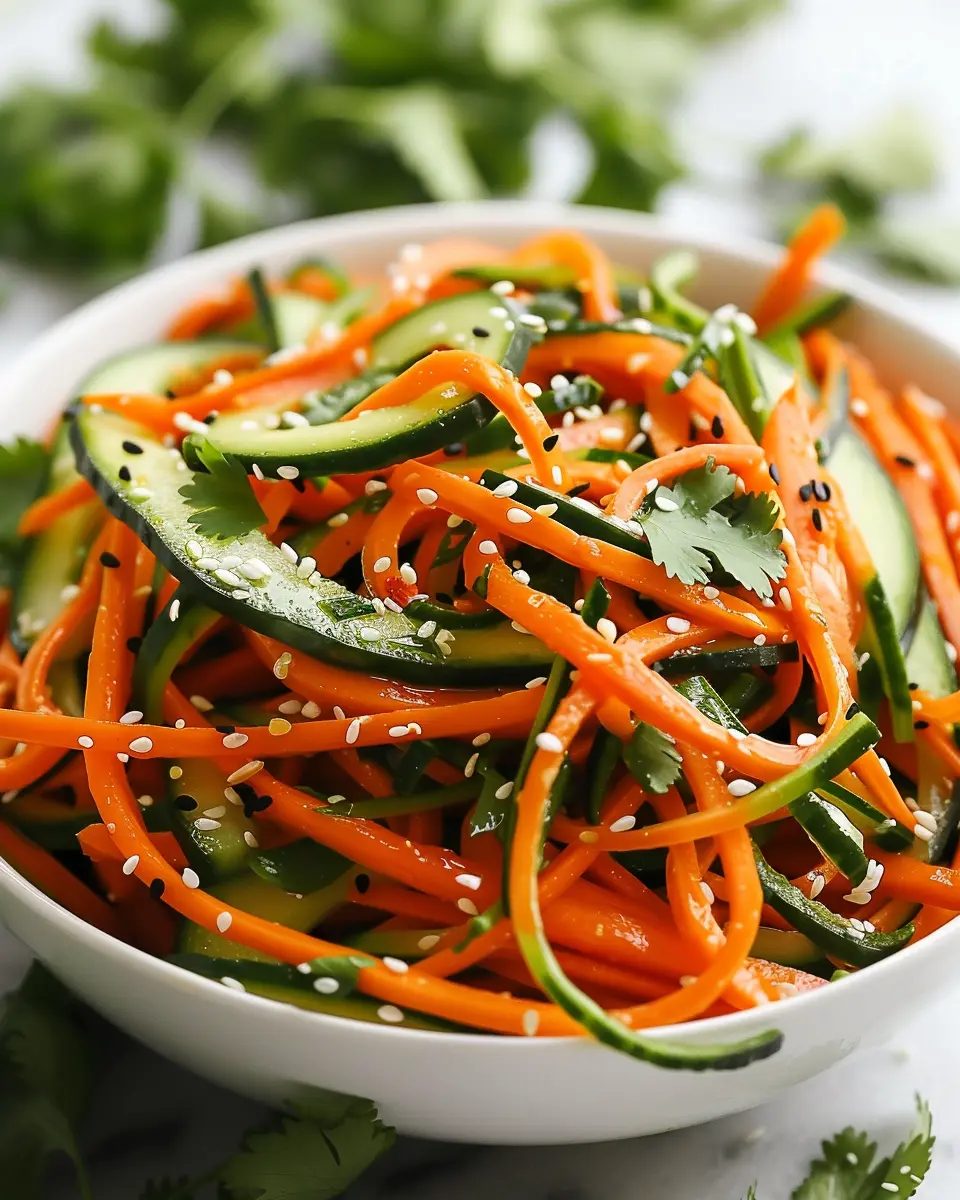 Vibrant Asian Cucumber Carrot Slaw: A Refreshing Twist to Your Meals