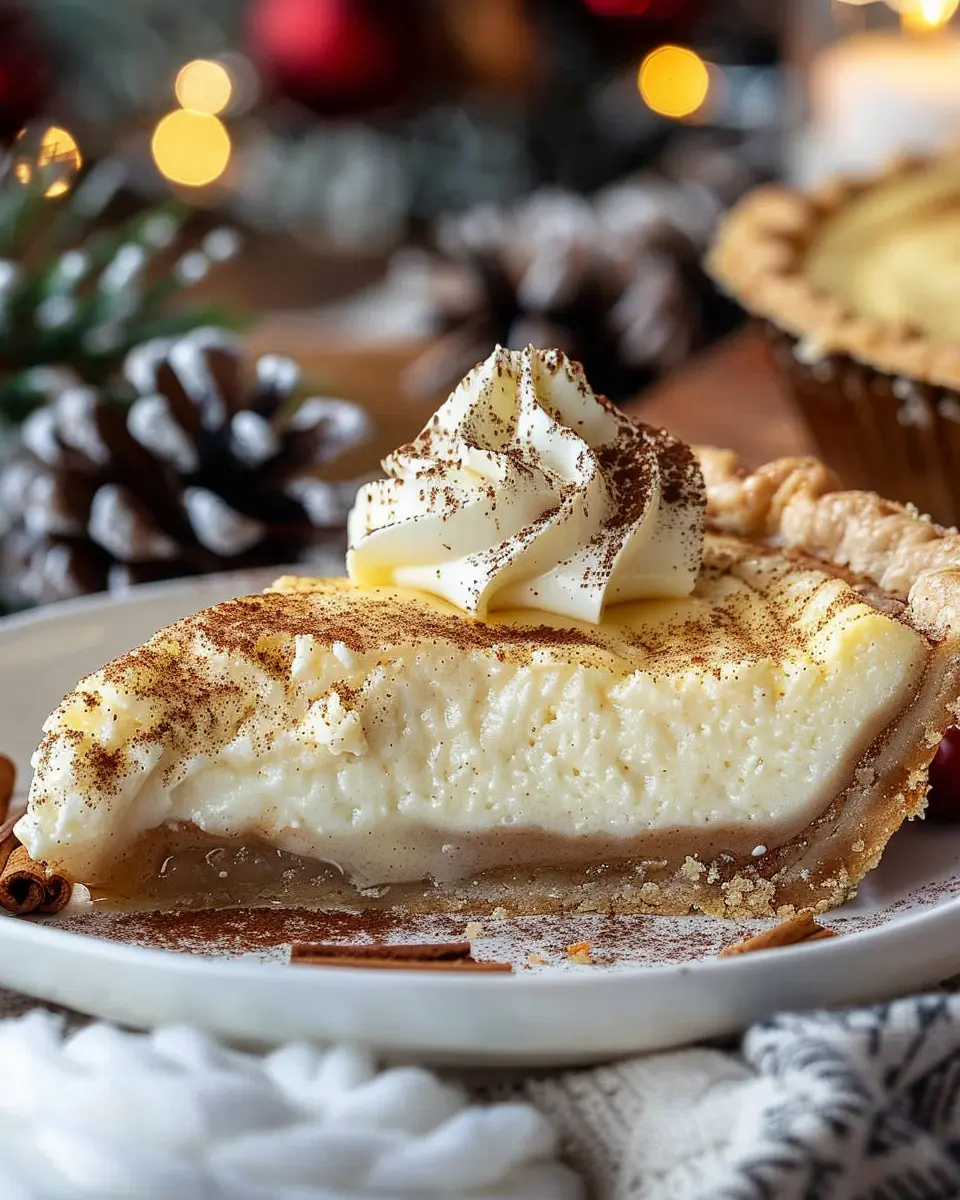 Christmas Eve dessert: Indulgent Cinnamon-Vanilla Custard Pie