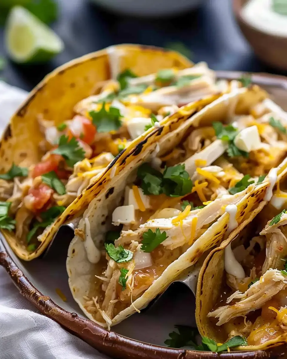 Best White Chicken Chili Tacos with Turkey Bacon Twist