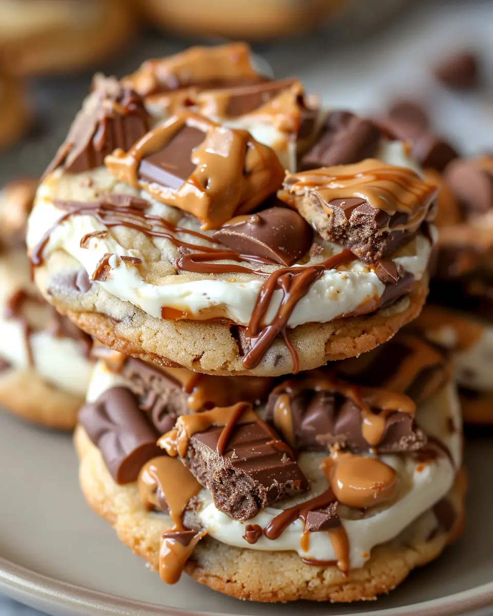 Decadent Gooey Reese’s Cheesecake Cookies to Indulge Your Sweet Tooth