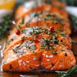 Irresistible Christmas Salmon with Citrus and Herbs Delight