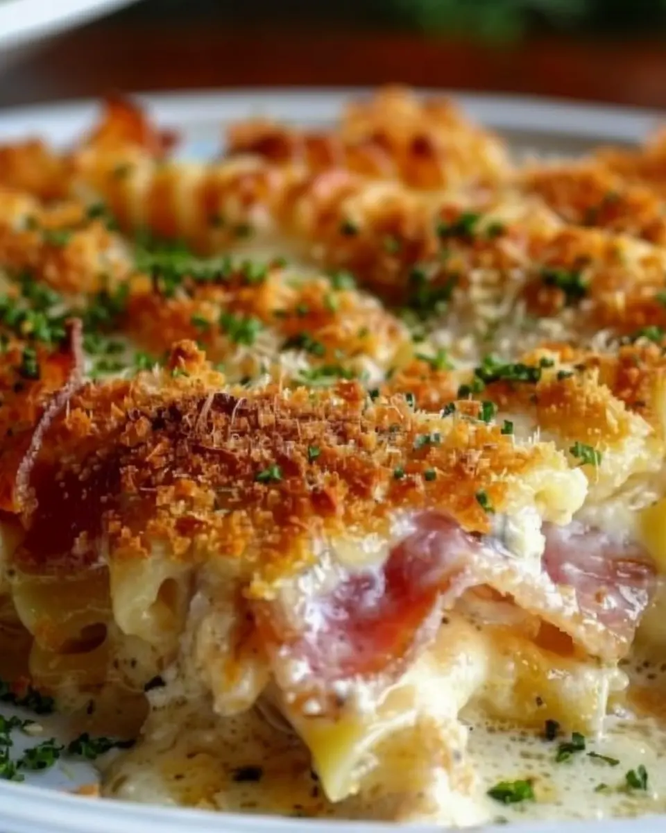 Delicious Easy Chicken Cordon Bleu Casserole Recipe with Turkey Bacon