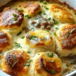 Indulgent Biscuits and Gravy Breakfast Bake for Cozy Mornings