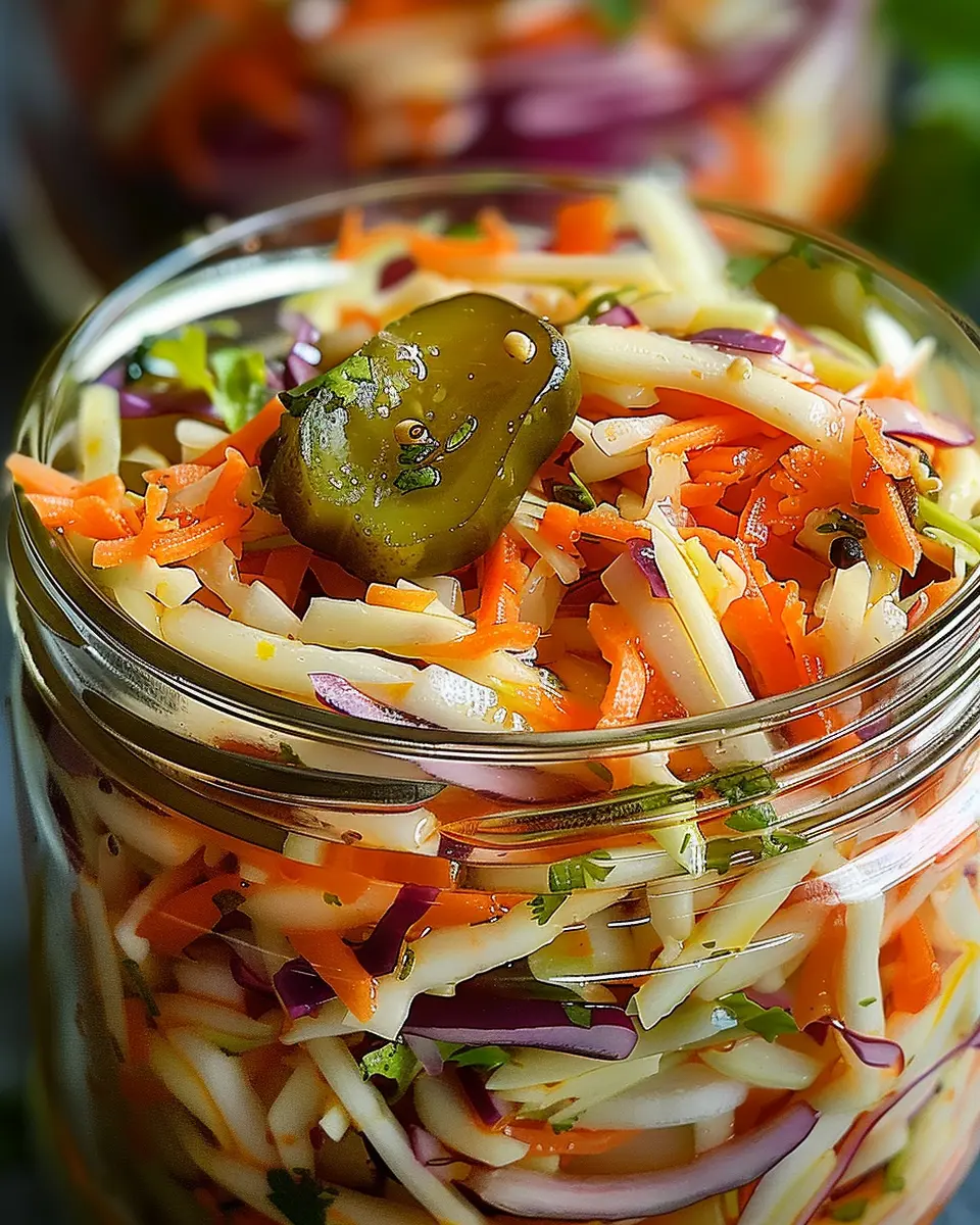 Amazing Sweet &amp; Spicy Pickle Slaw for a Flavorful Twist