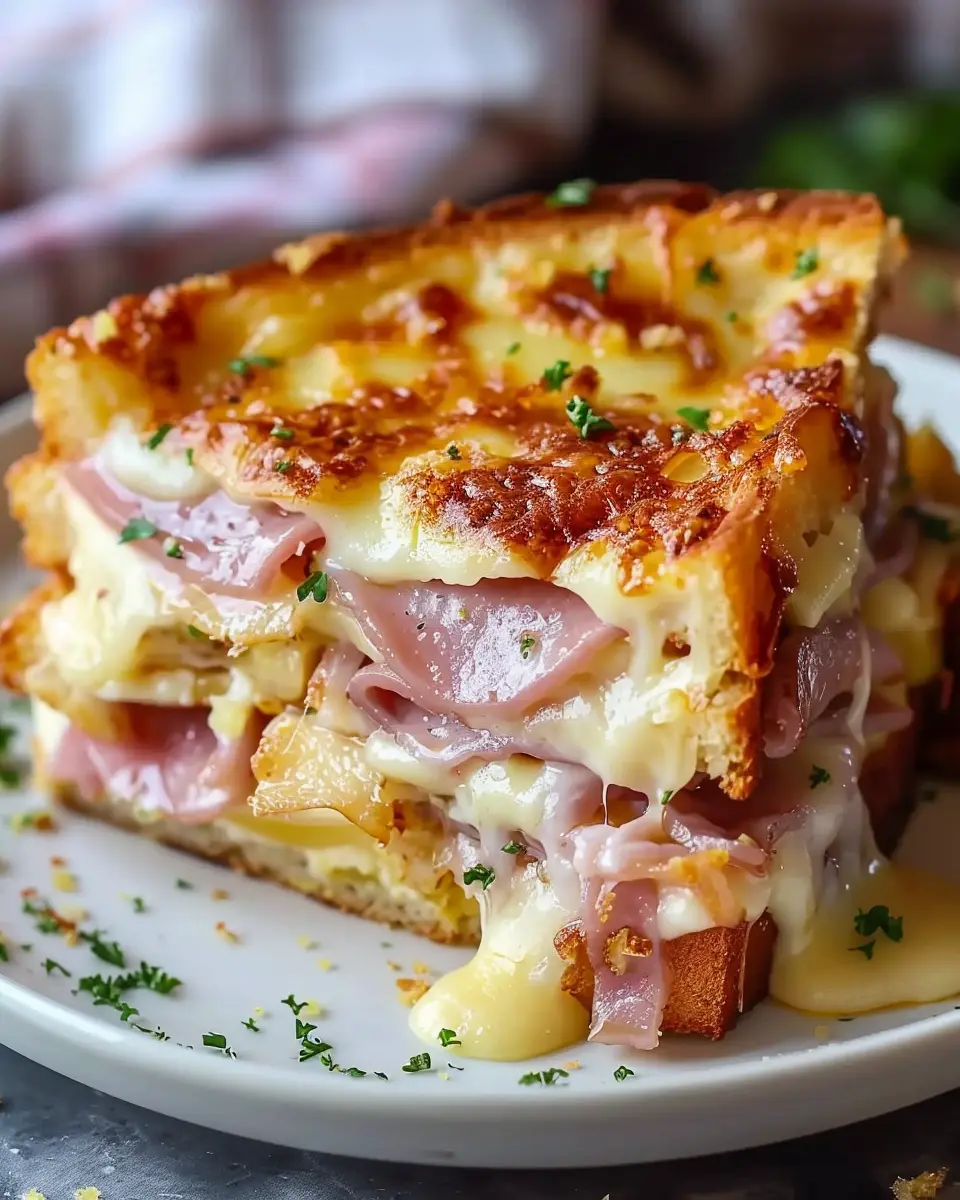 Monte Cristo Breakfast Casserole Recipe: Indulgent Turkey Bacon &amp; Chicken Ham Delight