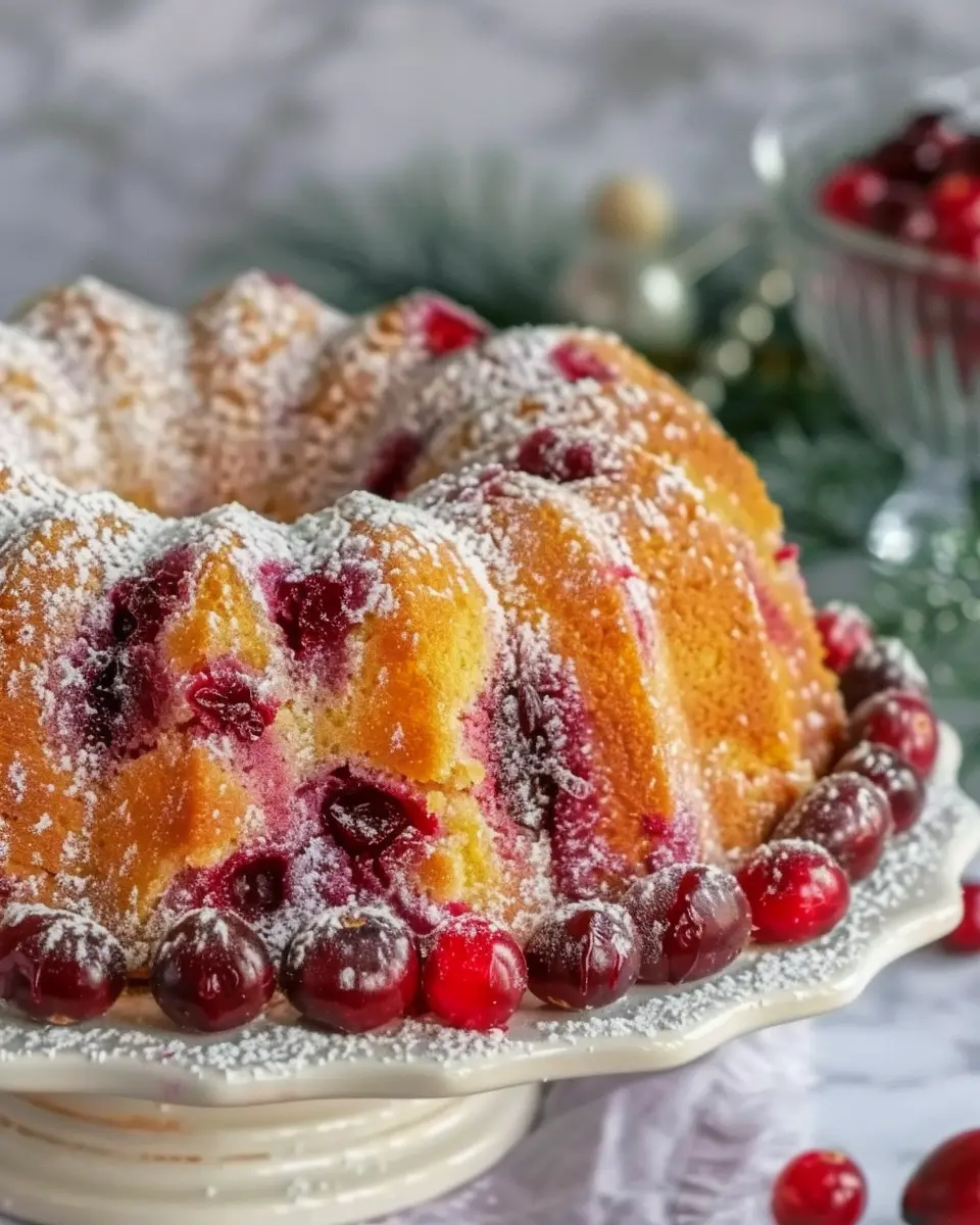 Cranberry Orange Bundt Cake: Easy Delight for Every Occasion