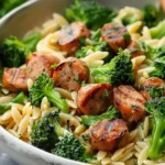 Chicken Sausage and Broccoli Orzo – Quick, Healthy & Flavorful