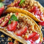 Strawberry Crunch Cheesecake Tacos