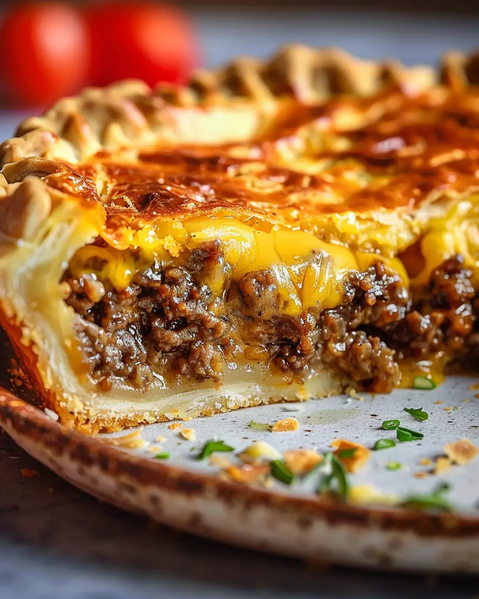 How to Bake the Ultimate Homemade Cheeseburger Pie with Turkey Bacon