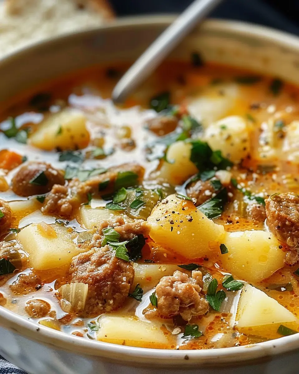 Cozy Italian Sausage and Potato Soup: A Heartwarming Delight