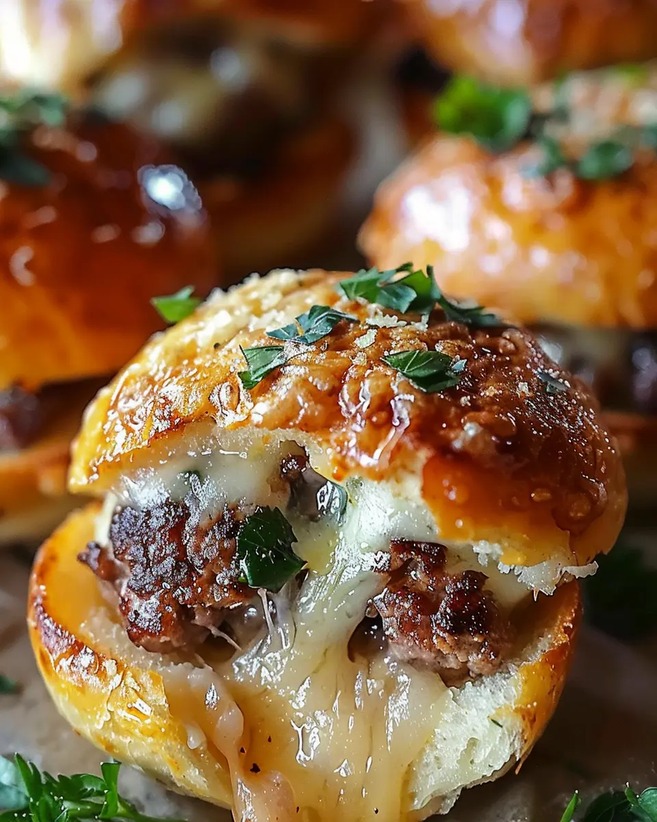 Garlic Parmesan Cheeseburger Bombs: Indulgent Treats to Impress Guests