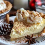 Christmas Eve Cinnamon-Vanilla Custard Pie